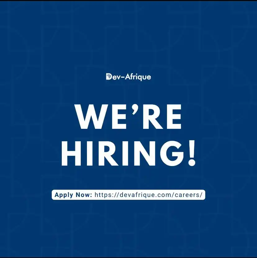 Image from Africa Jobs Gate: Dev Afrique are Hiring ! Follow the Africa Jobs Gate channel on What...