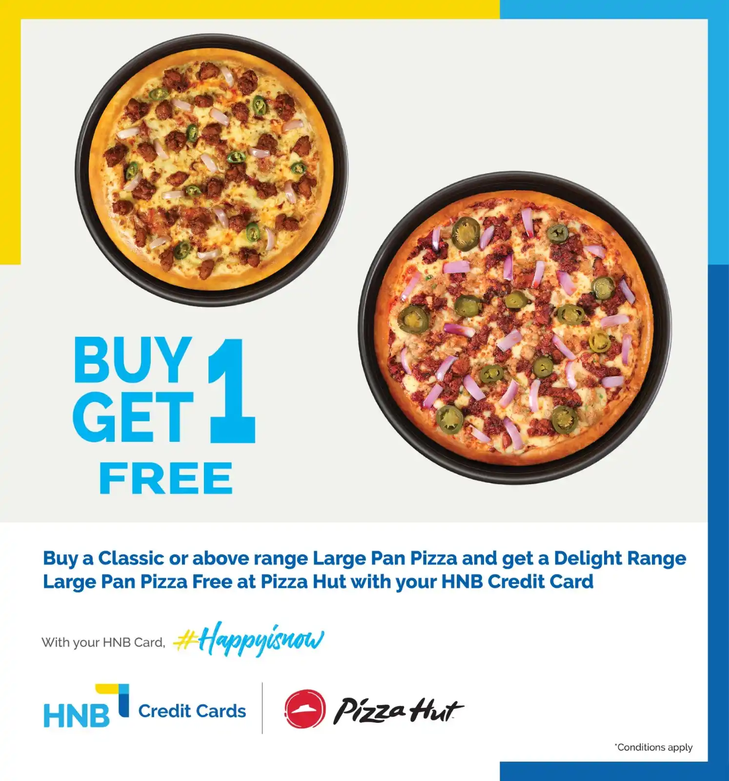 Image from Hatton National Bank: Double the pizza, double the joy! Buy a Classic or Above Range Large P...