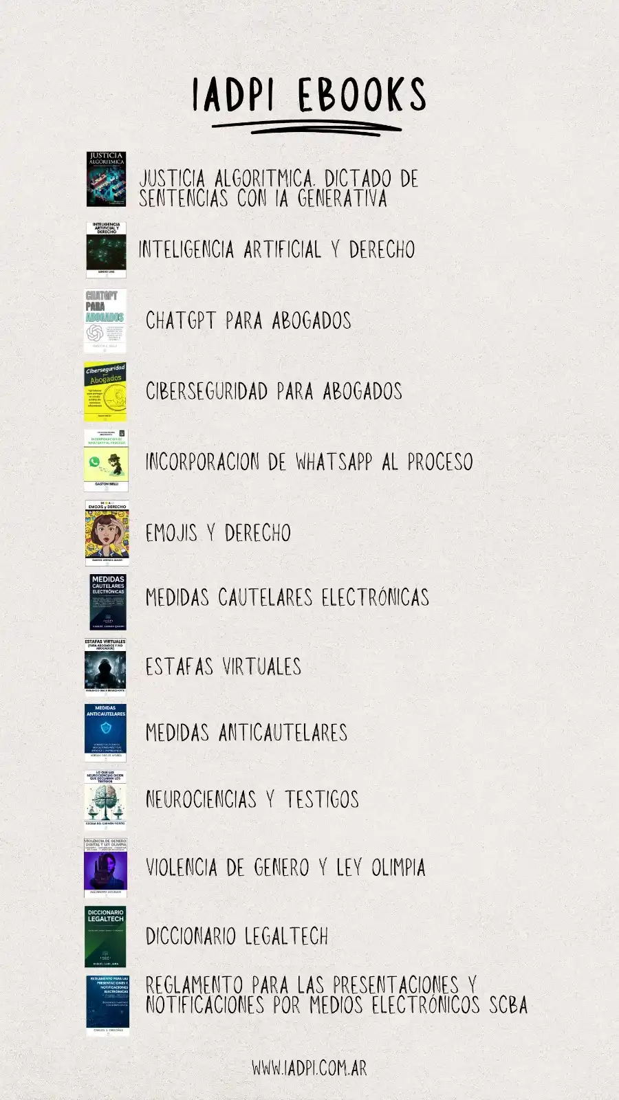 Image from IADPI: *¡En IADPI capacitate con los mejores autores en derecho informático!*...