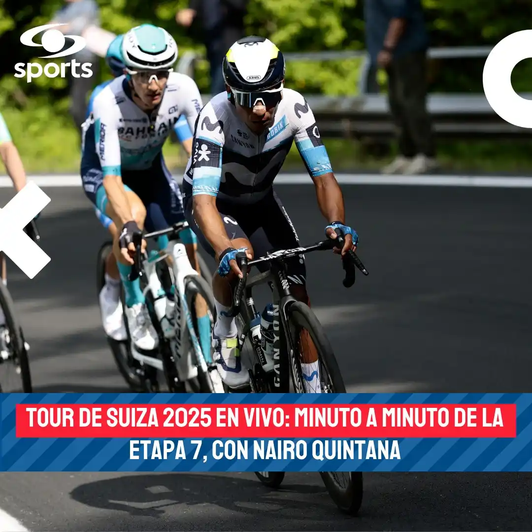 Image from Gol Caracol: ¡EN VIVO 🔴! Siga la jornada 7 del Tour de Suiza con presencia de Nair...