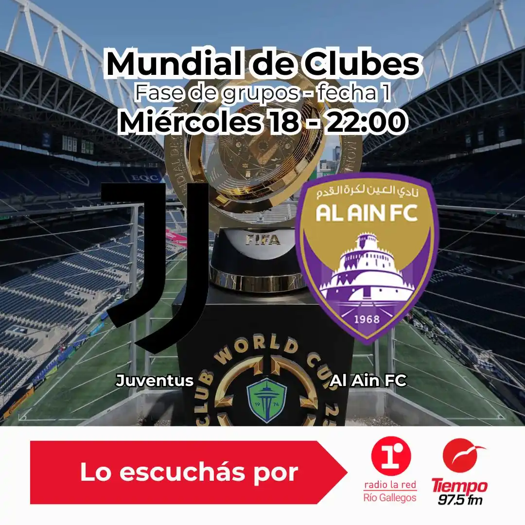 Image from Tiempo Sur Noticias: 📻⚽ Este miércoles Al Ain vs Juventus por el Mundial de Clubes 2025 lo...