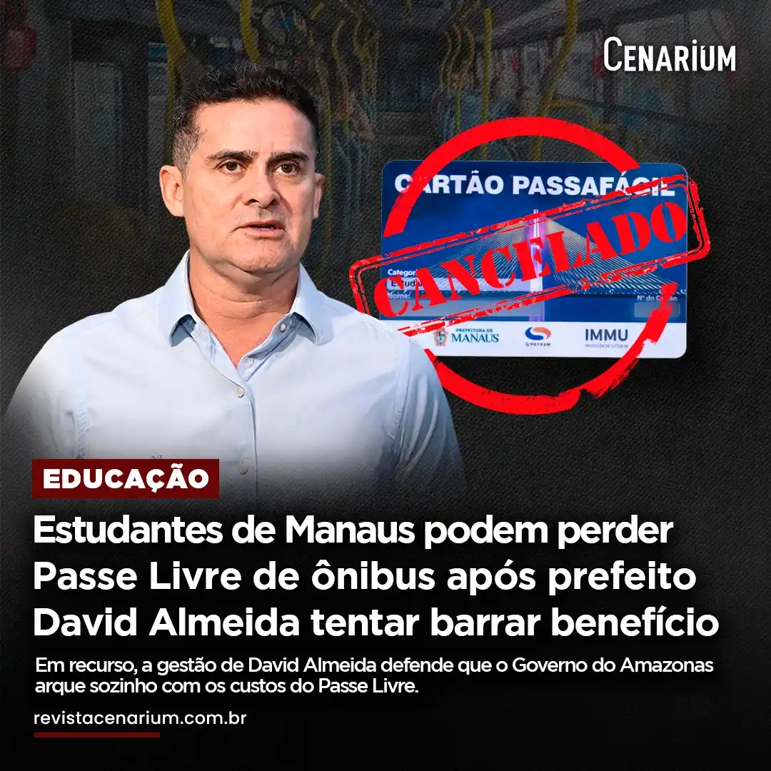 Image from CENARIUM: 🚨 *Estudantes de Manaus podem perder Passe Livre de ônibus após prefe...