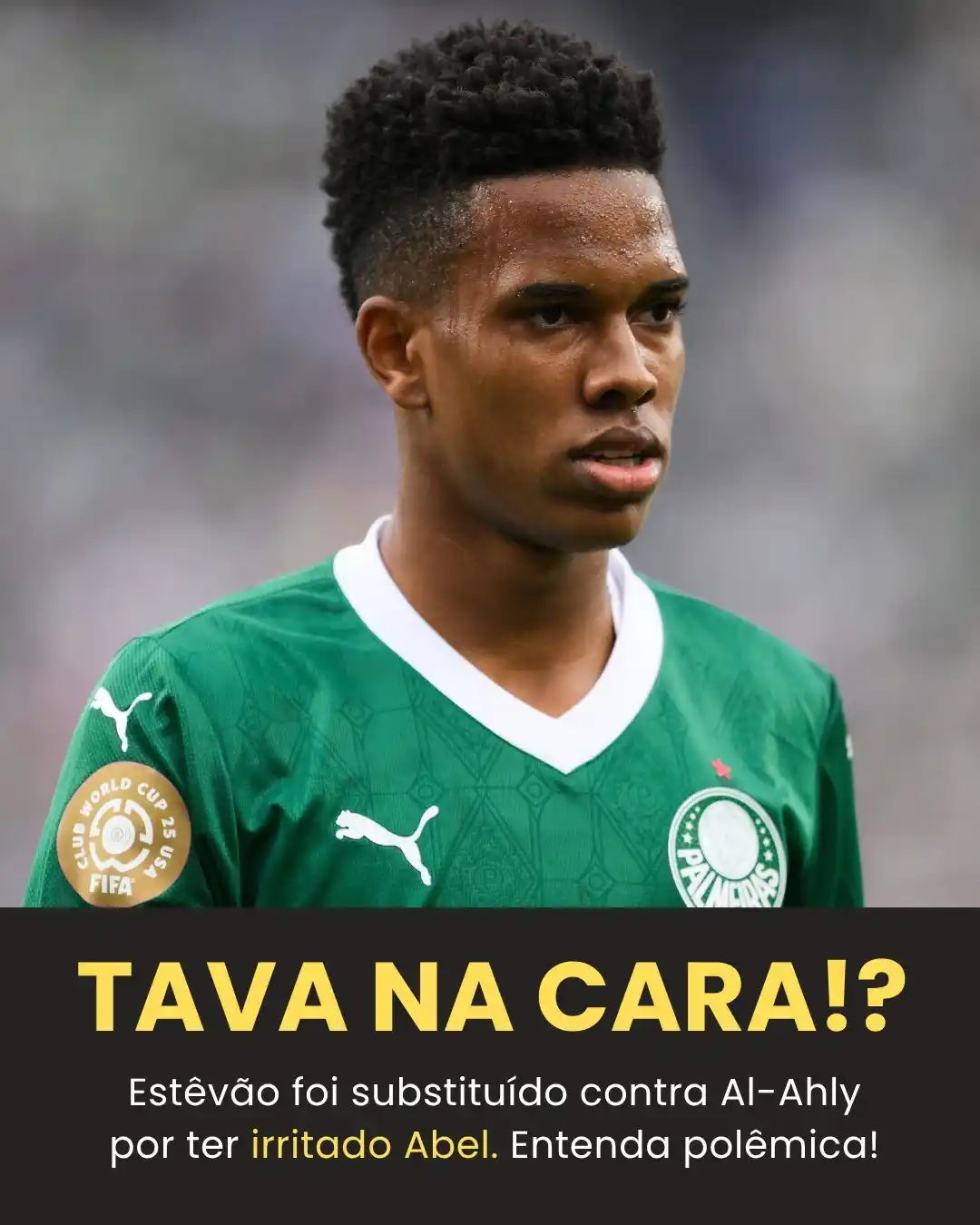 Image from Bolavip | Sou Palmeiras: 🚨 EXCLUSIVO! Estêvão foi tirado por Abel de propósito, pois o portugu...