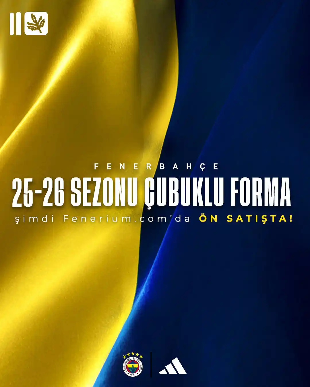 Image from Fenerbahçe: Fenerbahçemizin 2025/26 Sezonu Çubuklu Forması İlk Sende Olsun! 🟡🔵  ...