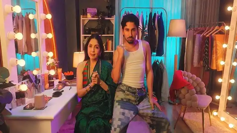 Image from Indiantelevision.com: Foxtale brings Neena Gupta and Orry face-to-face in a glow-up that out...