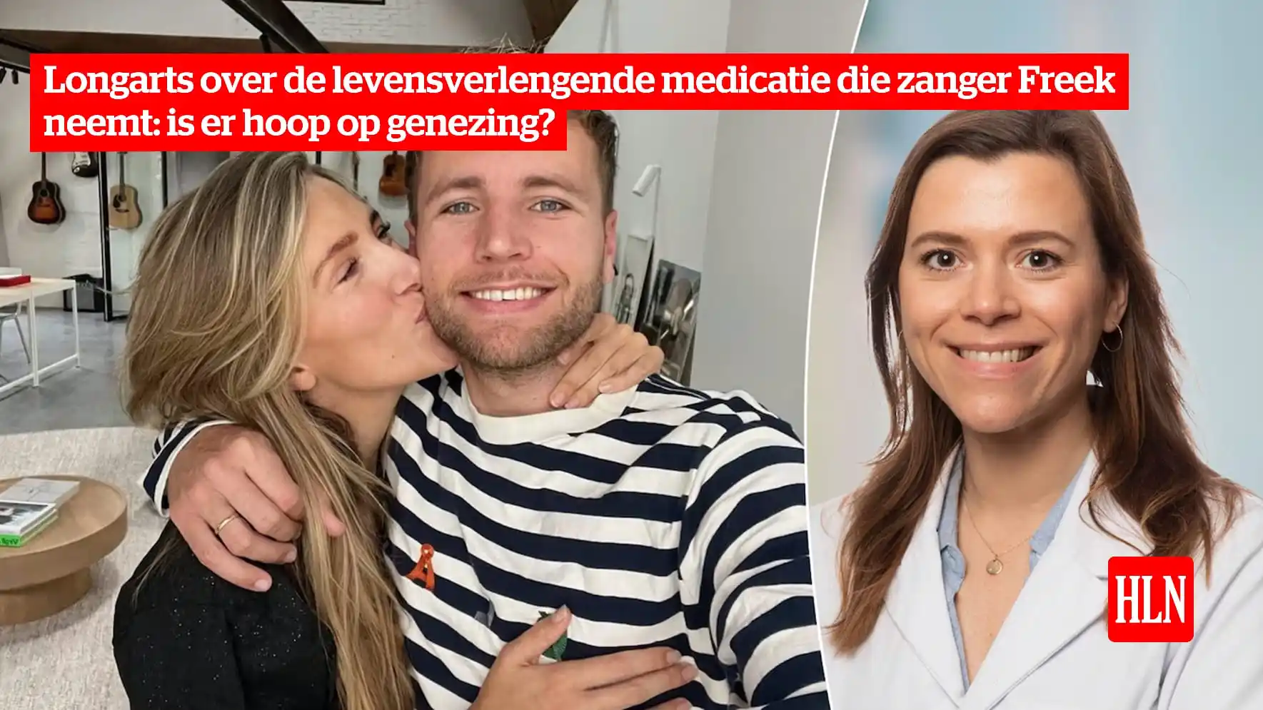 Image from HLN.be: Freek Rikkerink (32) van het Nederlandse zangduo Suzan & Freek heeft o...