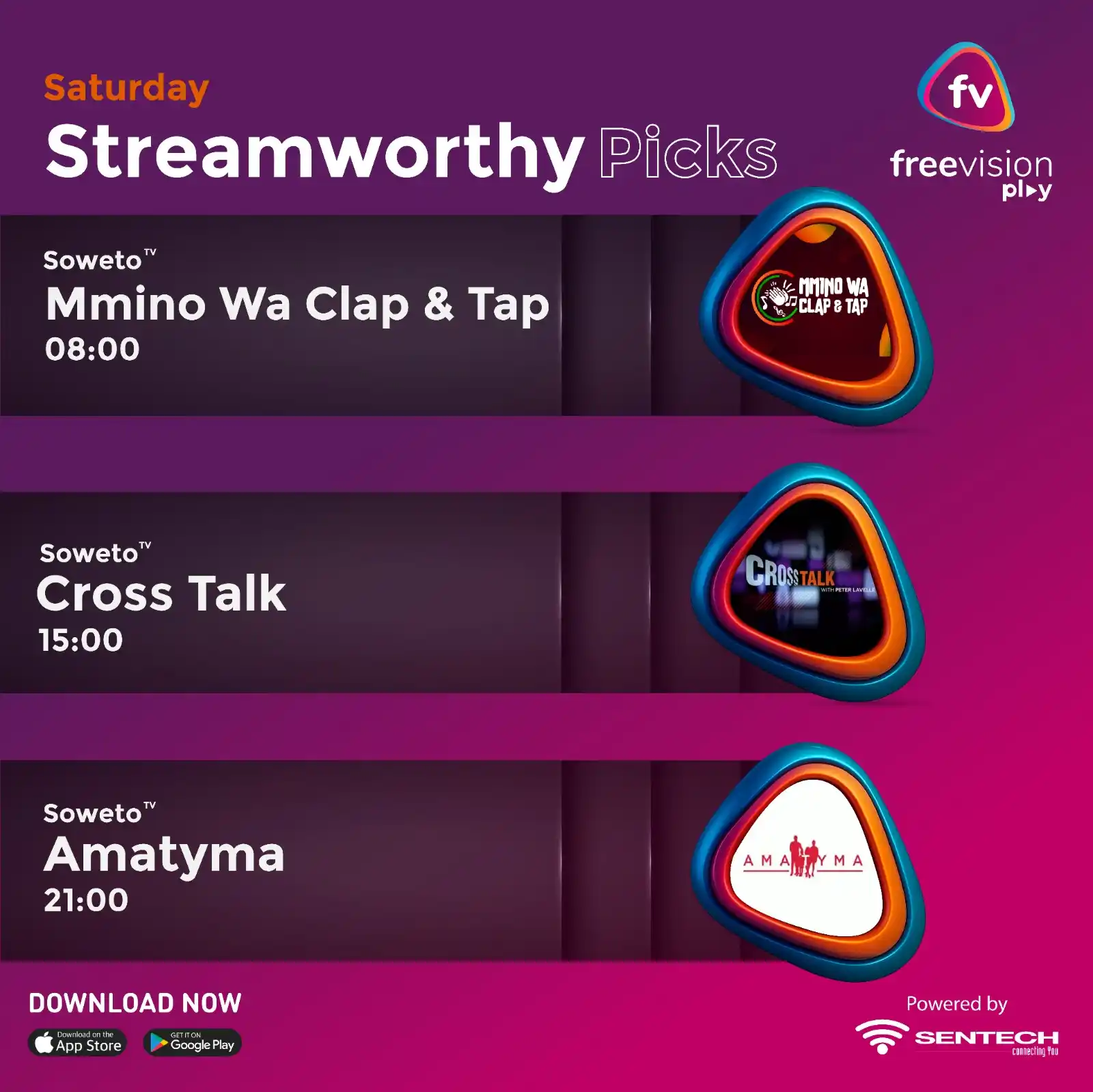 Image from Freevision Play: From praise to politics to real talk — your day’s sorted! Start with M...