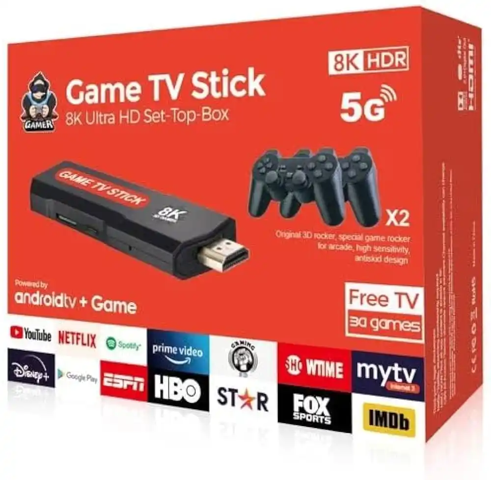 Image from VILLAGE TECH: *Game TV Stick* _8K Ultra HD Set-Top_ The device that turns your re...