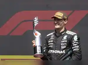 Image from Testbook Current Affairs: *_George Russell Wins 2025 Canadian Grand Prix Amid McLaren Team Clash...