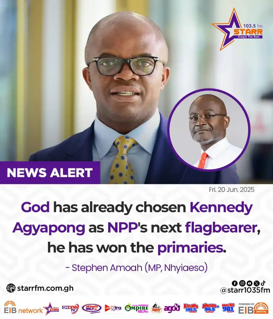 Image from Starr 103.5 FM: God has already chosen Kennedy Agyapong as NPP’s next flagbearer… - St...