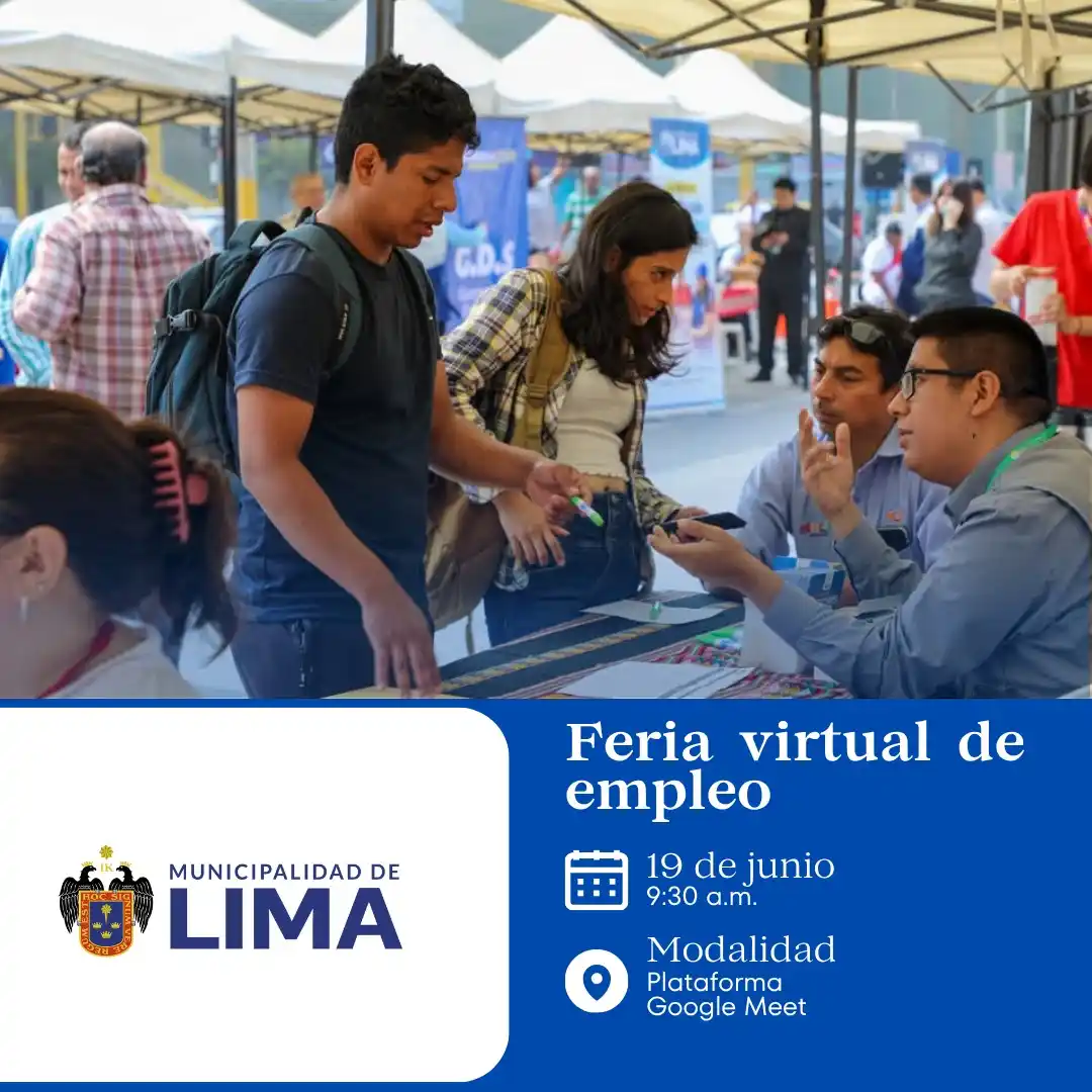 Image from Lima Emplea 💼💼: 📢 *¡Gran Feria Virtual de Empleo!* 🗓️ *Jueves 19 de junio | Desde la...