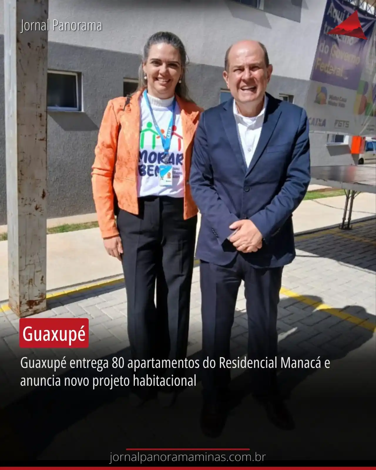 Image from JORNAL PANORAMA: Guaxupé entrega 80 apartamentos do Residencial Manacá e anuncia novo p...