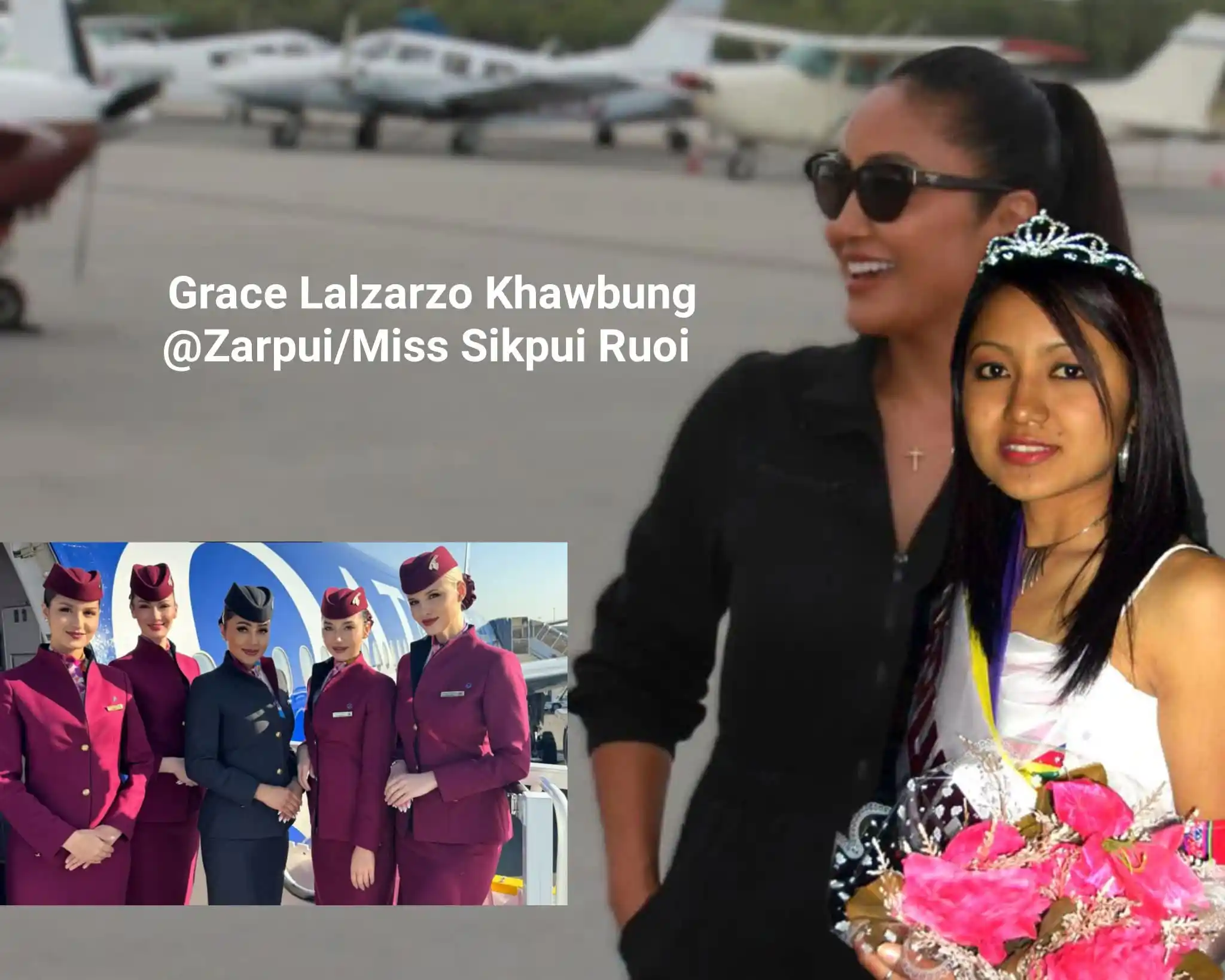 Image from LAMKA TALK 2.0: Hmar laia nuhmei pilot hmasatak, Qatar Airways a Brand Ambassador le C...