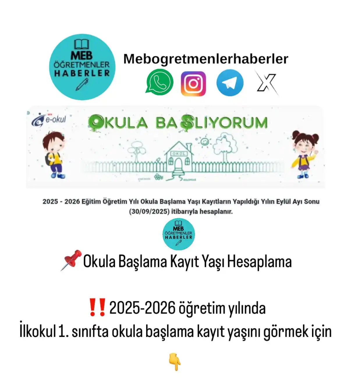 Image from Meb.öğretmenler.haberler: https://e-okul.meb.gov.tr/yasHesap.aspx...