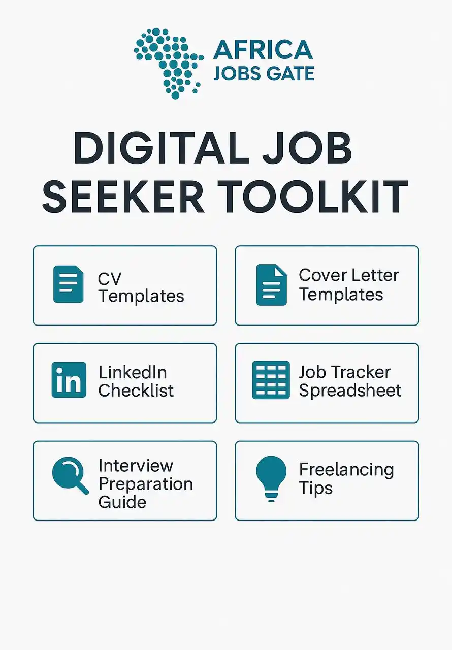 Image from Africa Jobs Gate: 🧰 Important Update 🔔 :    Introducing our Digital Toolkit for Job Se...