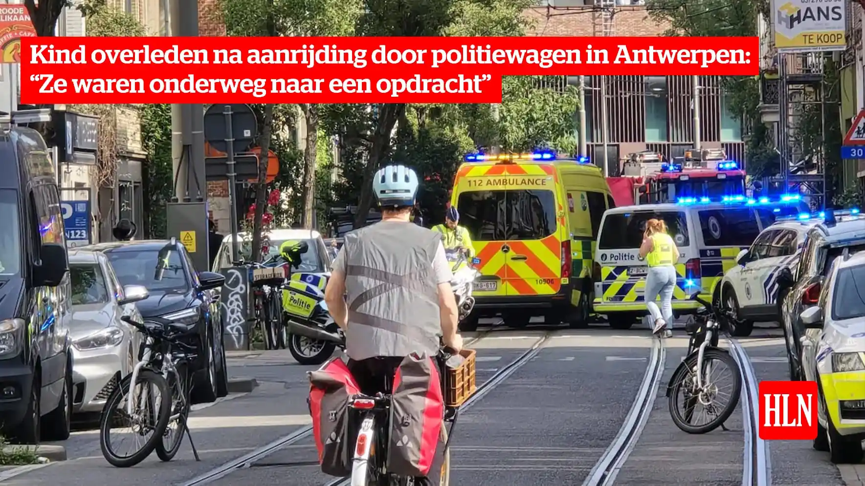 Image from HLN.be: In de Provinciestraat in Antwerpen is een kind woensdagochtend aangere...
