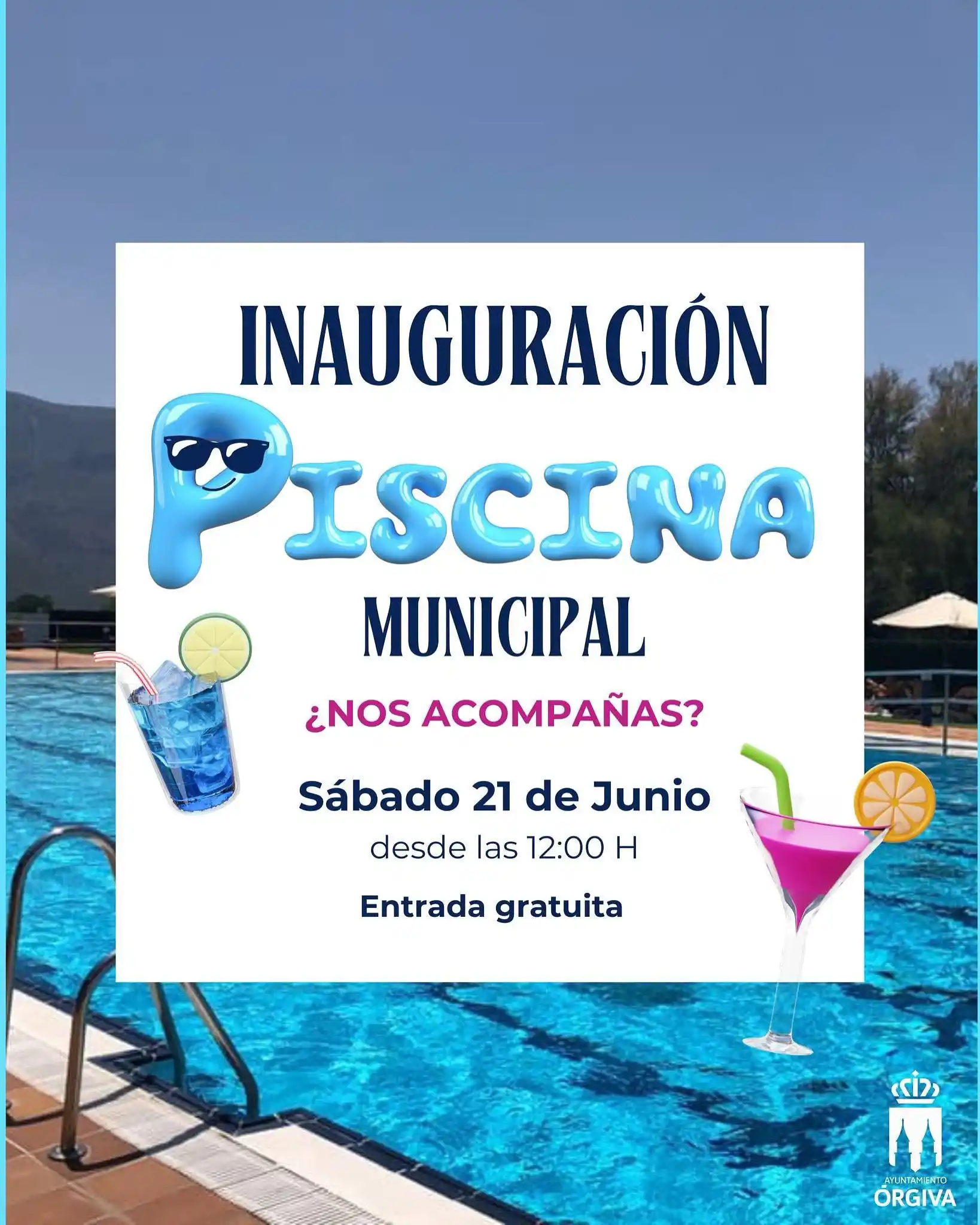 Image from Ayuntamiento de Órgiva: 📢 INAUGURACIÓN TEMPORADA VERANO 2025 DE LA PISCINA MUNICIPAL. El próx...