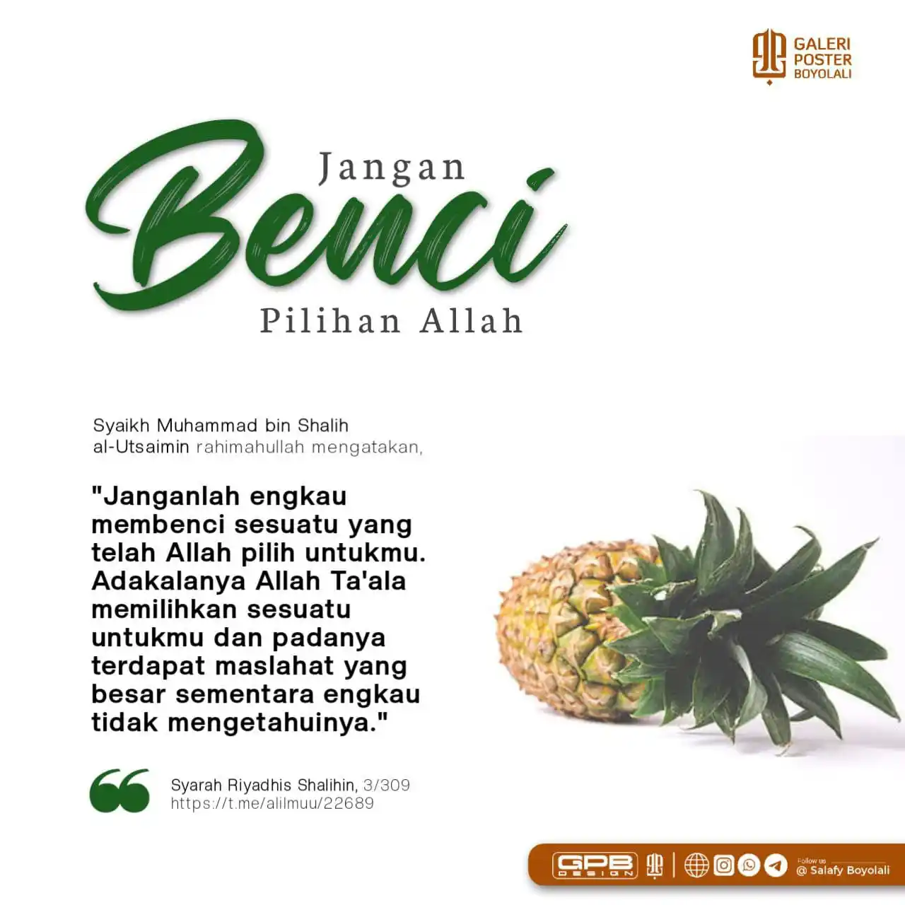 Image from Poster Faedah: Jangan Benci Pilihan Allah...