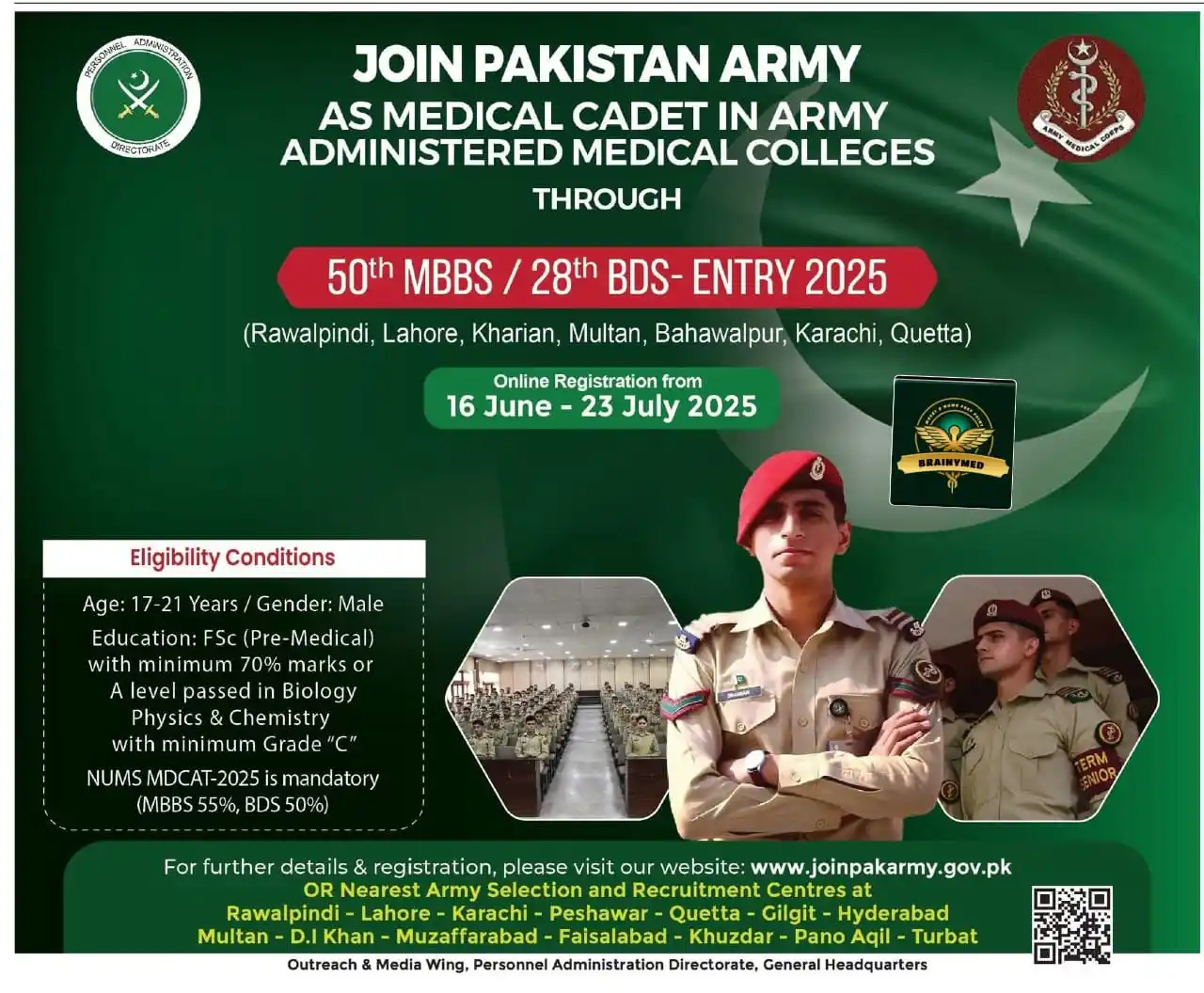 Image from Pak Learning Spot - PLS Academy: 📌 *JOIN AMC AS A CAPTAIN DOCTOR* (ONLY MALES) Join Pakistan Army as a...