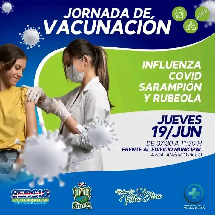 Image from Cuidadores de Personas Ley 5407/15 BOLSA DE TRABAJO @CUIDADORESPY: Jornada de vacunación en nuestro palacete municipal, libre y gratuita,...