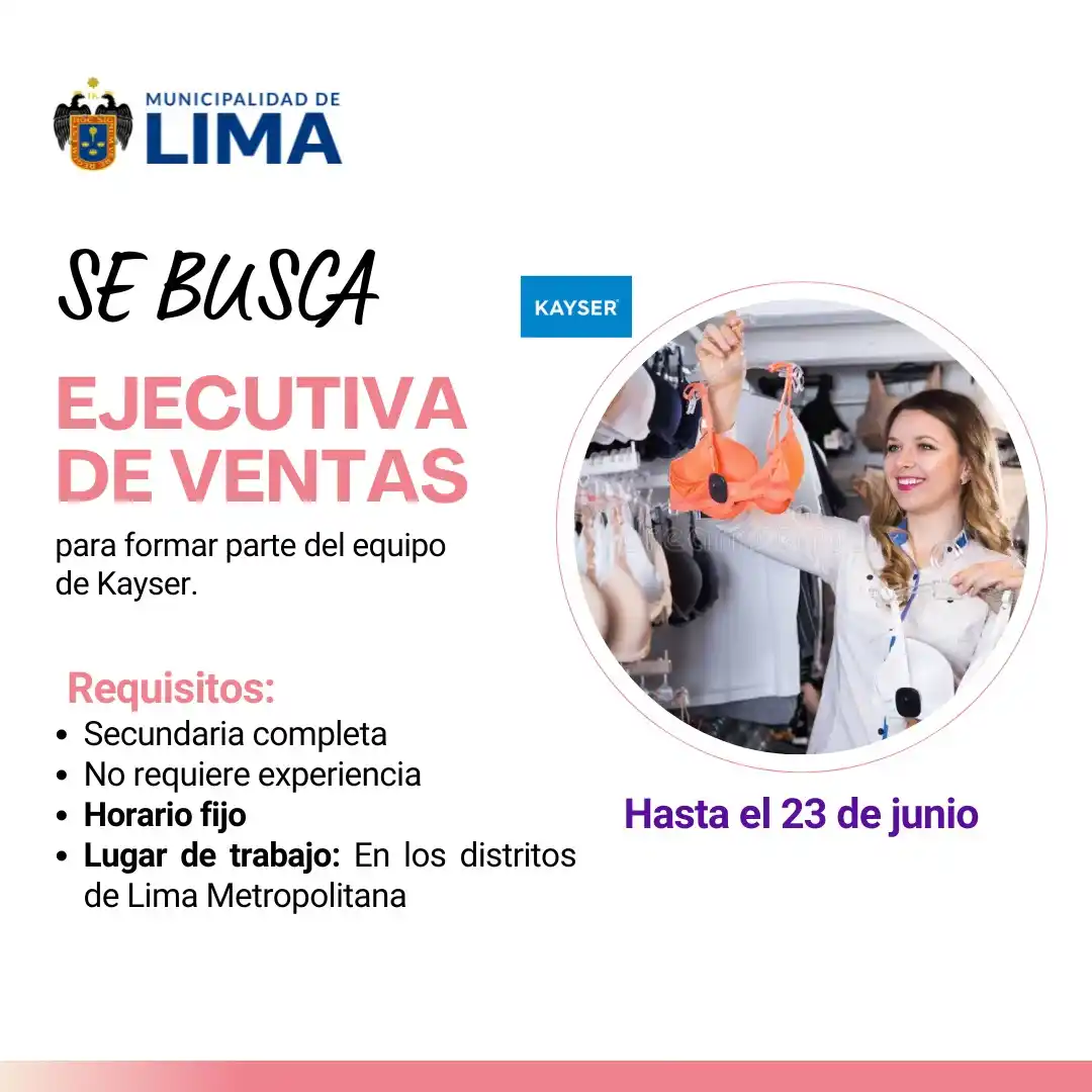 Image from Lima Emplea 💼💼: 🛍️✨ *¡KAYSER busca tu talento!* 📢 *¡10 VACANTES DISPONIBLES para EJE...
