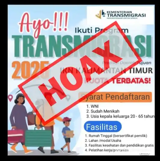 Image from KEMENTRANS: Kementerian Transmigrasi menegaskan bahwa informasi tentang Ikuti Prog...
