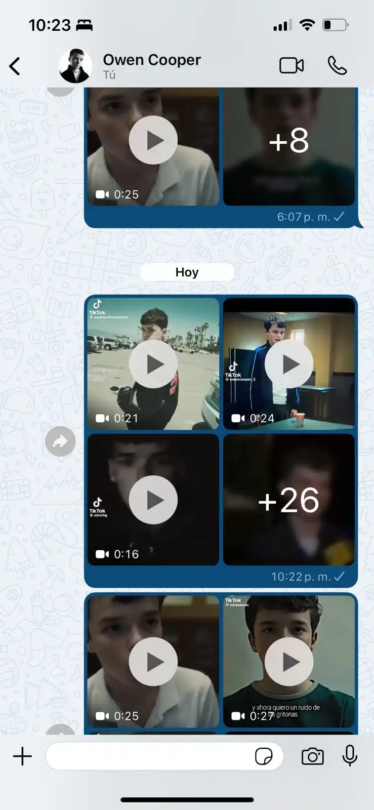 Image from delfii : la obsesión es tanta que me cree un grupo para mandarme videos de él...