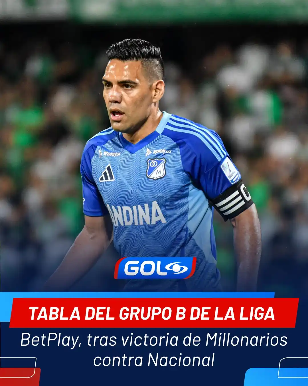 Image from Gol Caracol: 📊 La tabla completa del cuadrangular B, tras victoria de Millonarios ...