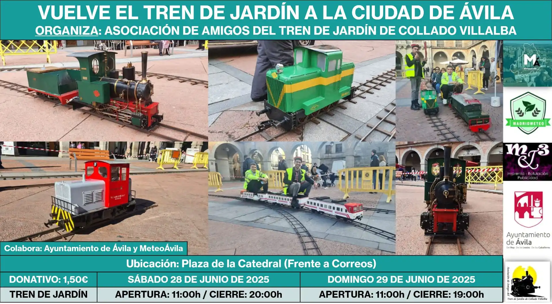 Image from MeteoAvila Canal: 📢 MeteoÁvila tiene el placer de anunciar que vuelve el tren de jardín...