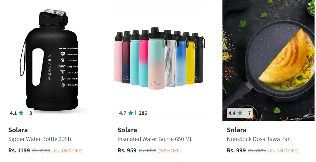 Image from 📢 AsliSKP x Hidden Discount Deals & Offers 🤑 🛍️: ⭐ Myntra : Solara Products at min 50% + additional Coupon  👉https://m...
