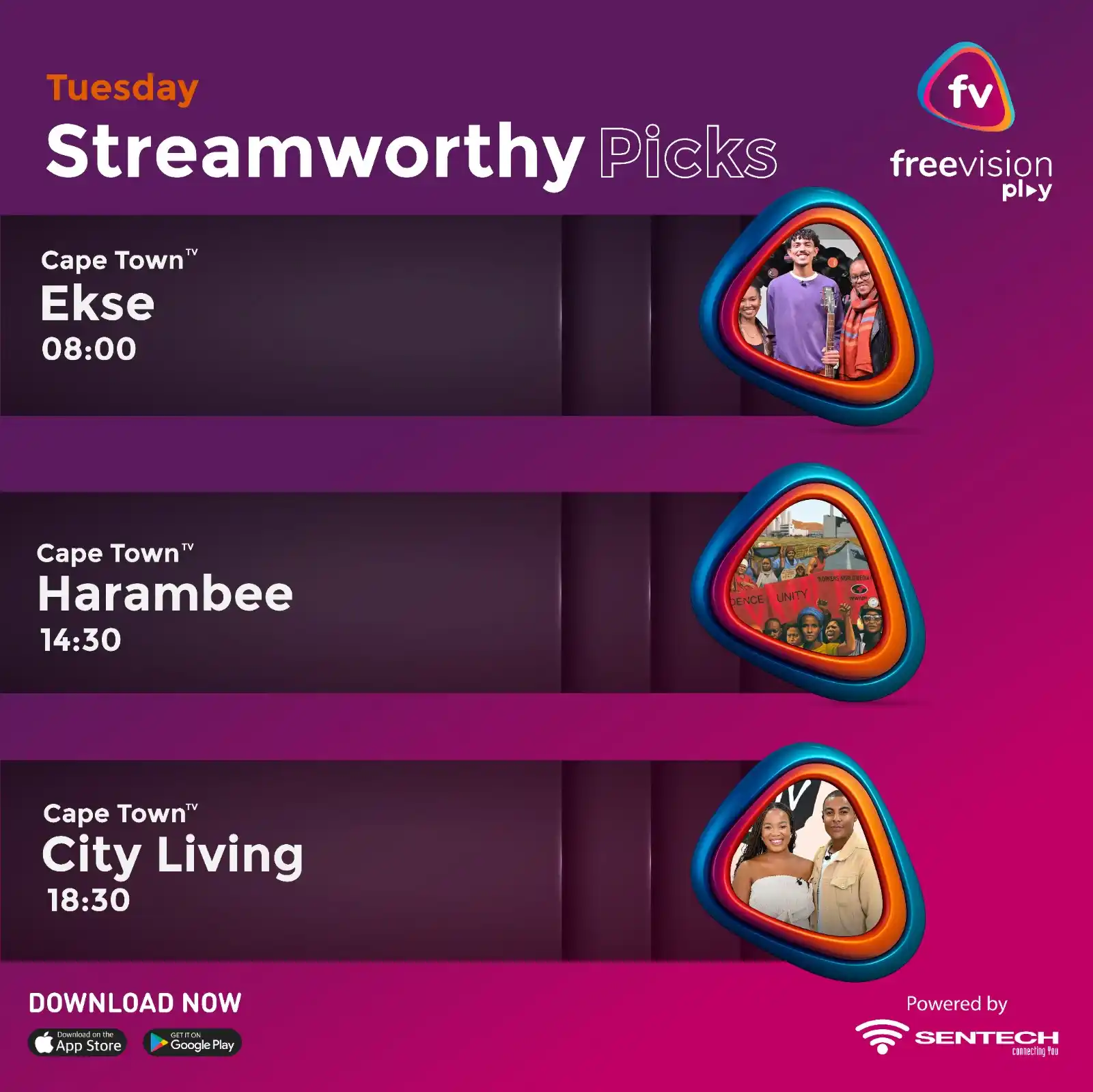 Image from Freevision Play: Mzansi, make sure your screen is lit today! Start with EKSE, youth edu...