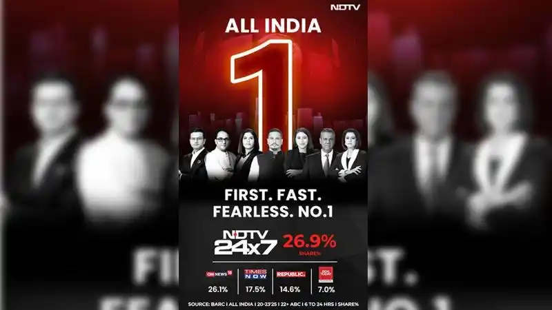 Image from Indiantelevision.com: NDTV 24x7 takes the crown as India’s most trusted English news channel...