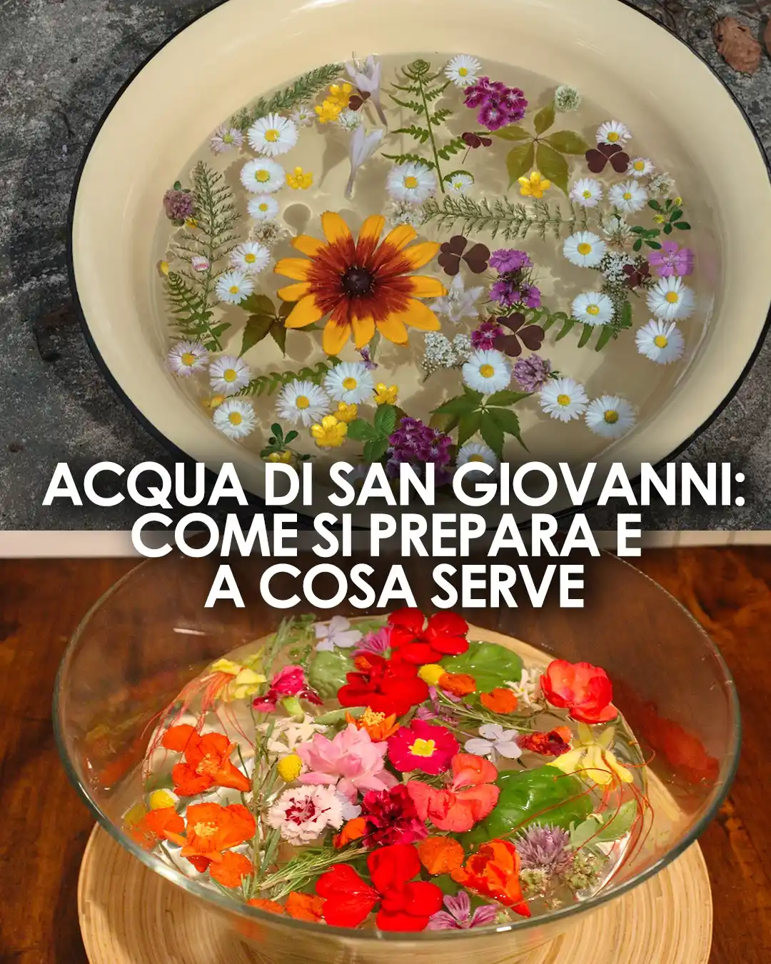 Image from Ohga: *Ogni anno quando si avvicina San Giovanni preparo sempre quest'acqua,...