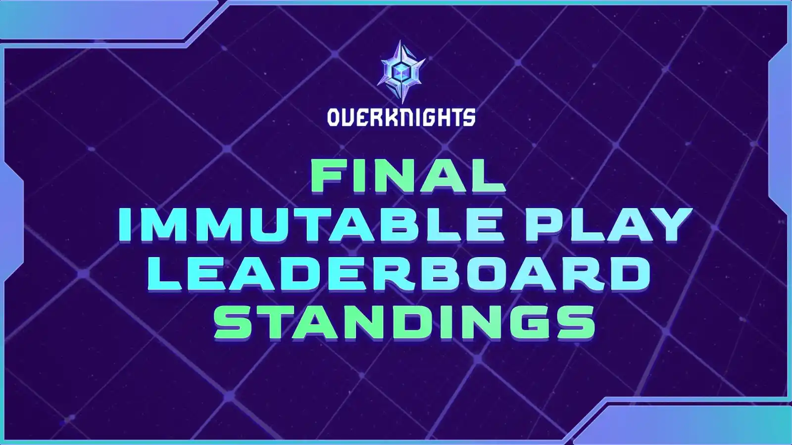 Image from  Sura Gaming - Web3, Blockchain, Cripto: 📰 *OverKnights:* _Immutable Leaderboard concluída!_ 🚀  Após revisões...