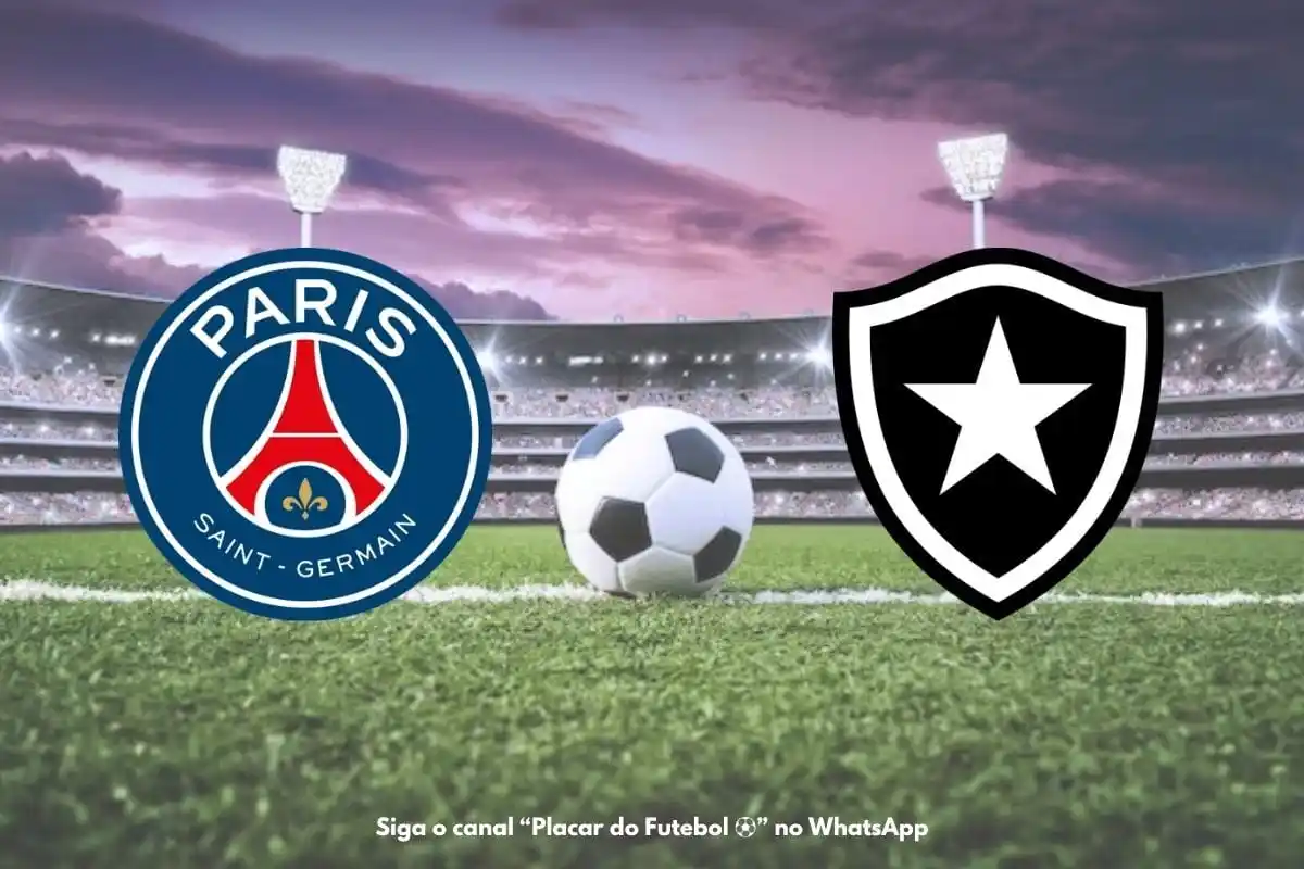 Image from Placar do Futebol ⚽: ⚽ Paris SG (🇫🇷) x Botafogo (🇧🇷) 🏆 Copa do Mundo de Clubes 🎲 Fase...