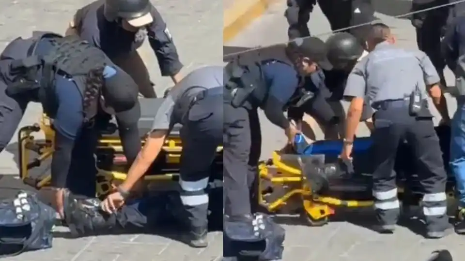 Image from Periódico AM  📰 Última Hora : *Policía de Apaseo el Grande fue arrollado en evento de la gobernadora...