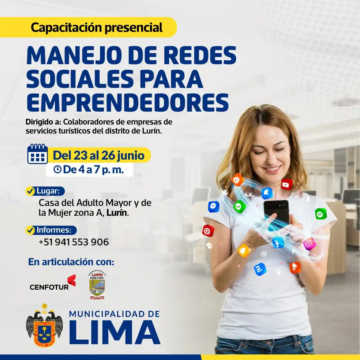 Image from Lima Emplea 💼💼: ¡𝐏𝐎𝐓𝐄𝐍𝐂𝐈𝐀 𝐓𝐔 𝐏𝐑𝐄𝐒𝐄𝐍𝐂𝐈𝐀 𝐄𝐍 𝐑𝐄𝐃𝐄𝐒 𝐒𝐎𝐂𝐈𝐀𝐋...
