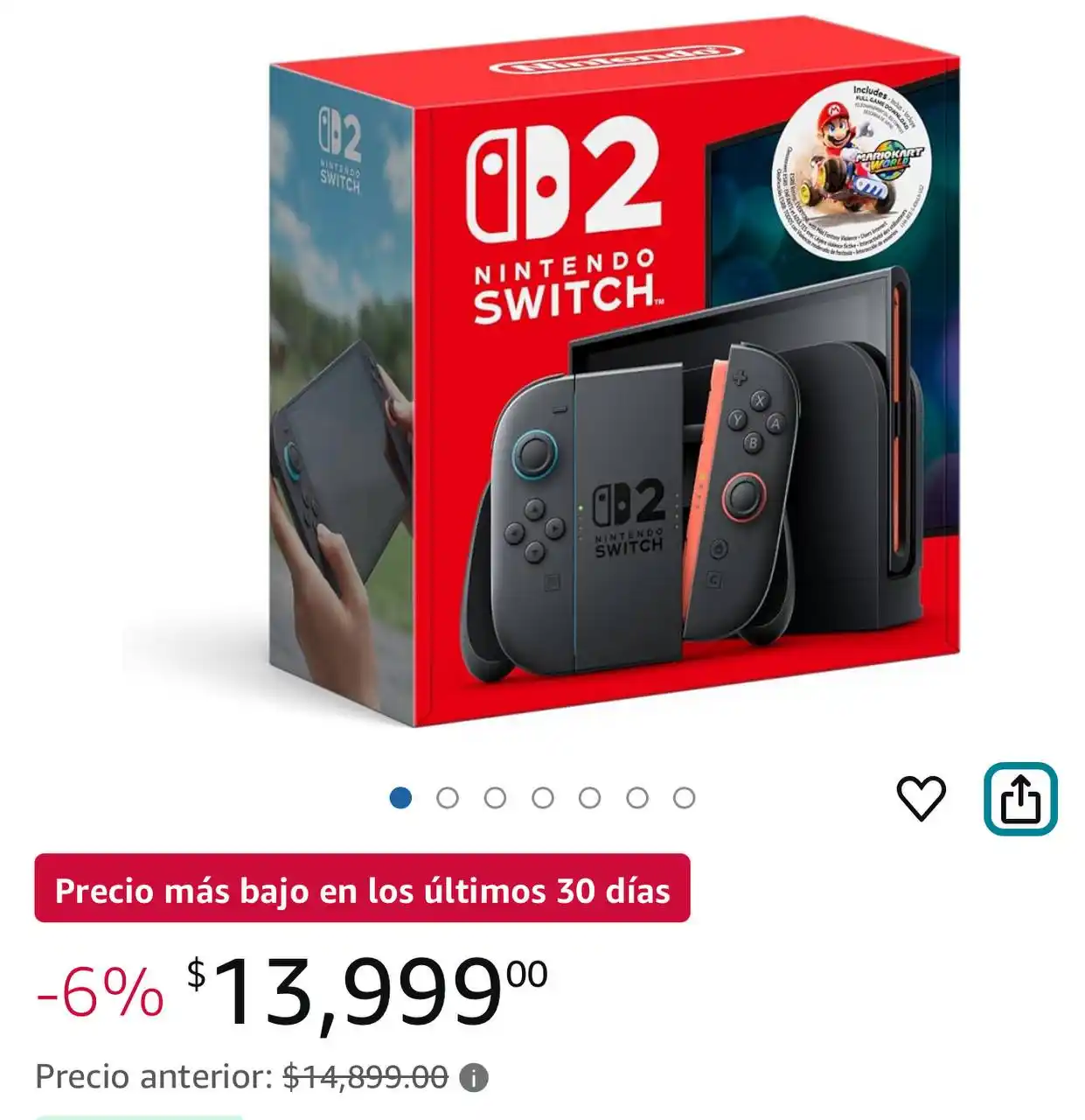 Image from Ofertones México : PRECIO MAS BAJO NINTENDO SWITCH™ 2 + MARIO KART™ WORLD BUNDLE 🎮🚀 Ama...