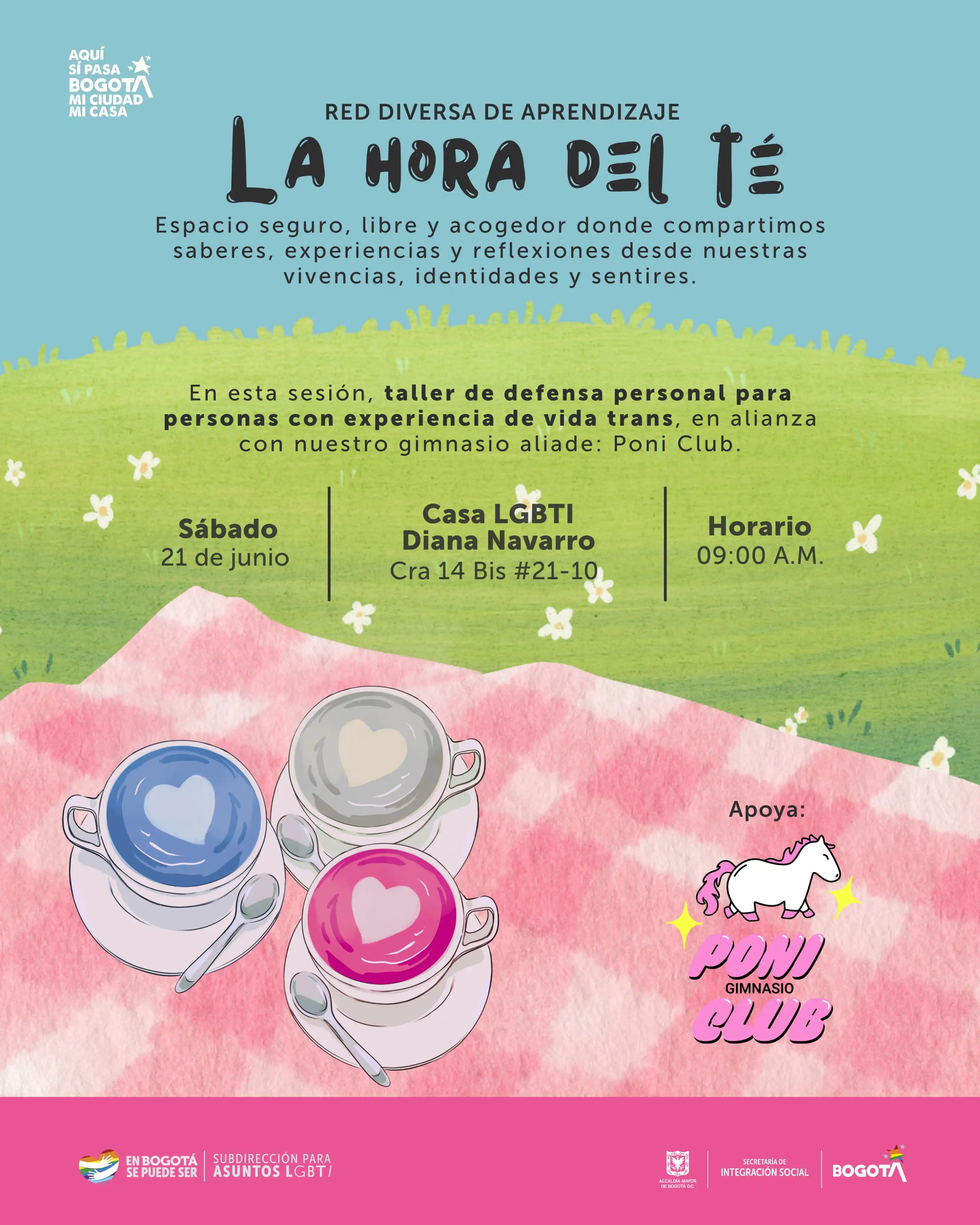 Image from EN BOGOTÁ SE PUEDE SER 🏳️🌈🏳️⚧️: *Red Diversa de Aprendizaje: La Hora del Té — Cuerpo, cuidado y defens...