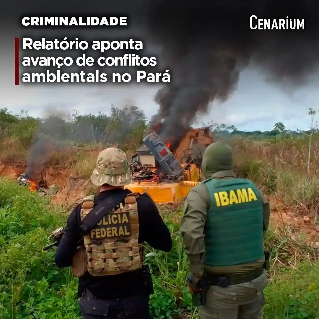 Image from CENARIUM: 📄 *Relatório aponta avanço de conflitos ambientais no Pará* O Pará e...