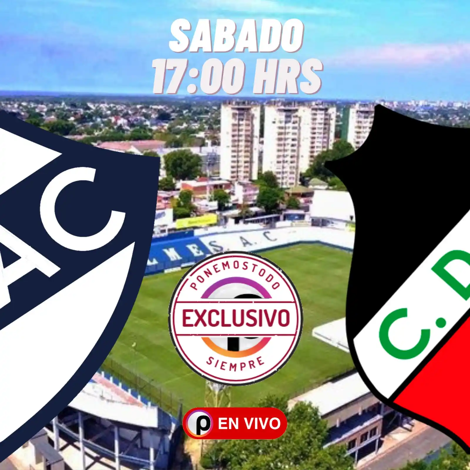 Image from PONEMOSTODO: SABADO DESDE LAS 17HRS QUILMES - MAIPÚ https://www.ponemostodo.com.ar/...