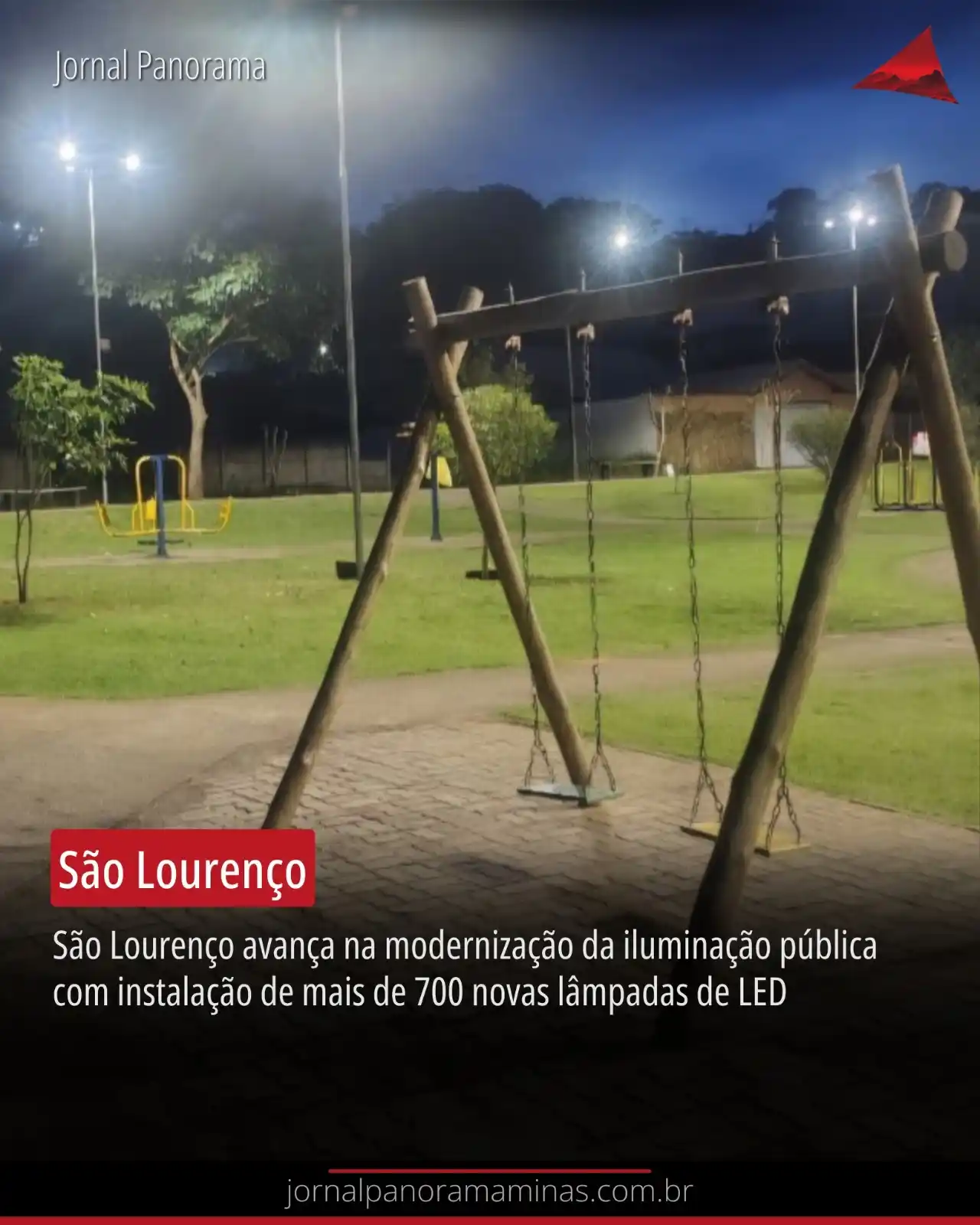 Image from JORNAL PANORAMA: São Lourenço avança na modernização da iluminação pública com instalaç...