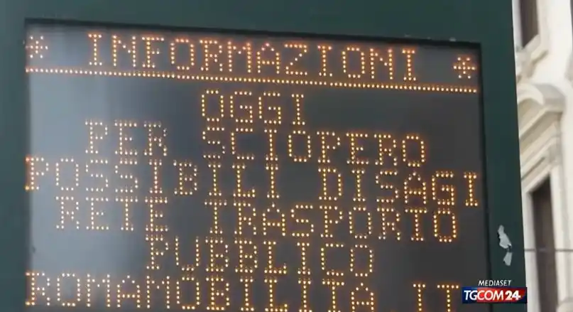 Image from Tgcom24: *Sciopero del 20 giugno, altro venerdì nero per i mezzi pubblici* Ecco...