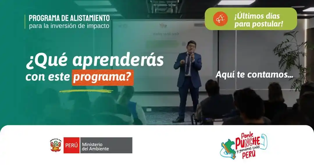 Image from Lima Emplea 💼💼: ¡Si tienes un negocio sostenible, este programa organizado por el Mini...