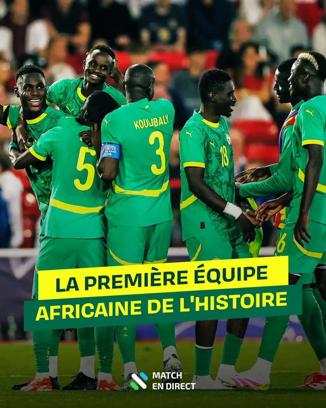Image from Match En Direct: 🇸🇳 Les Lions de la Teranga ont créé la sensation à Nottingham en s'i...