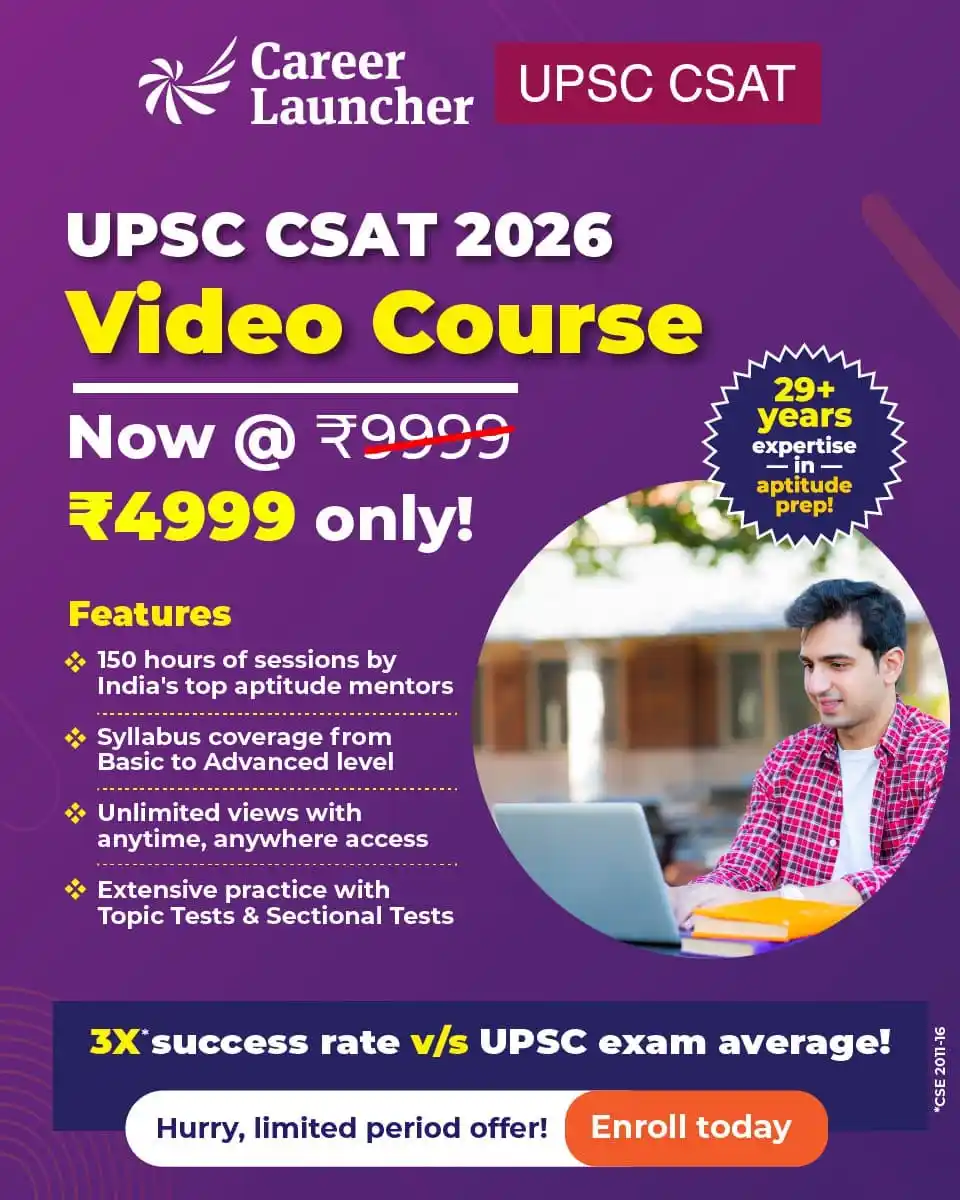 Image from UPSC Notes Prelims Mains CSAT Ethics Essay Polity History Geography Economy StatePCS Quiz MCQs Trick: 🎯 Still Struggling with UPSC CSAT? You’re not alone — but now, you do...