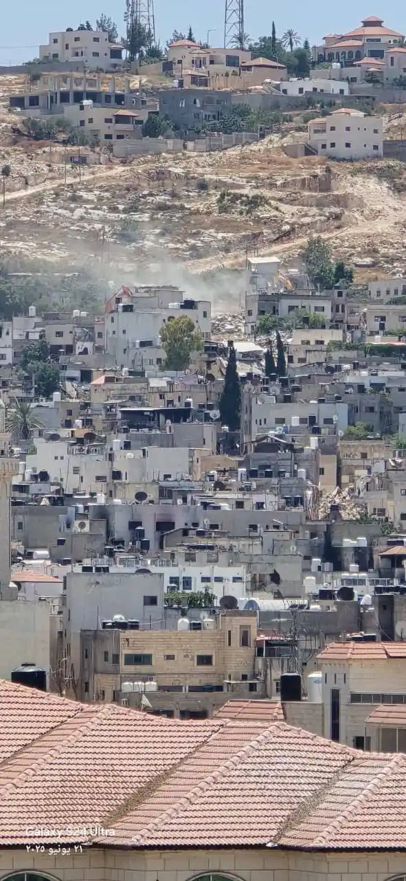 Image from Quds News Network: The Israeli occupation army continues its systematic demolition of hom...