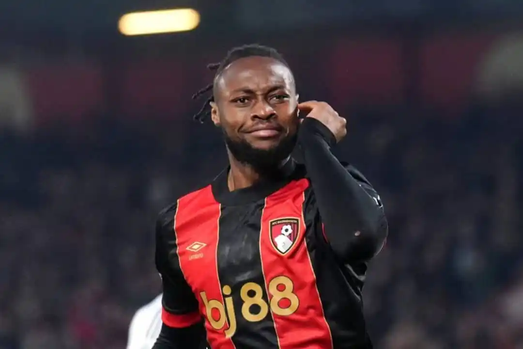 Image from Goal Arena: 🚨 Tottenham Hotspur have enquired to Bournemouth over Antoine Semenyo...