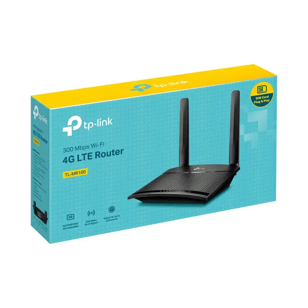 Image from VILLAGE TECH: *TP-LINK 300MBPS WIRELESS N 4G LTE ROUTER (TL-MR100)* ☘️Cutting-edge ...