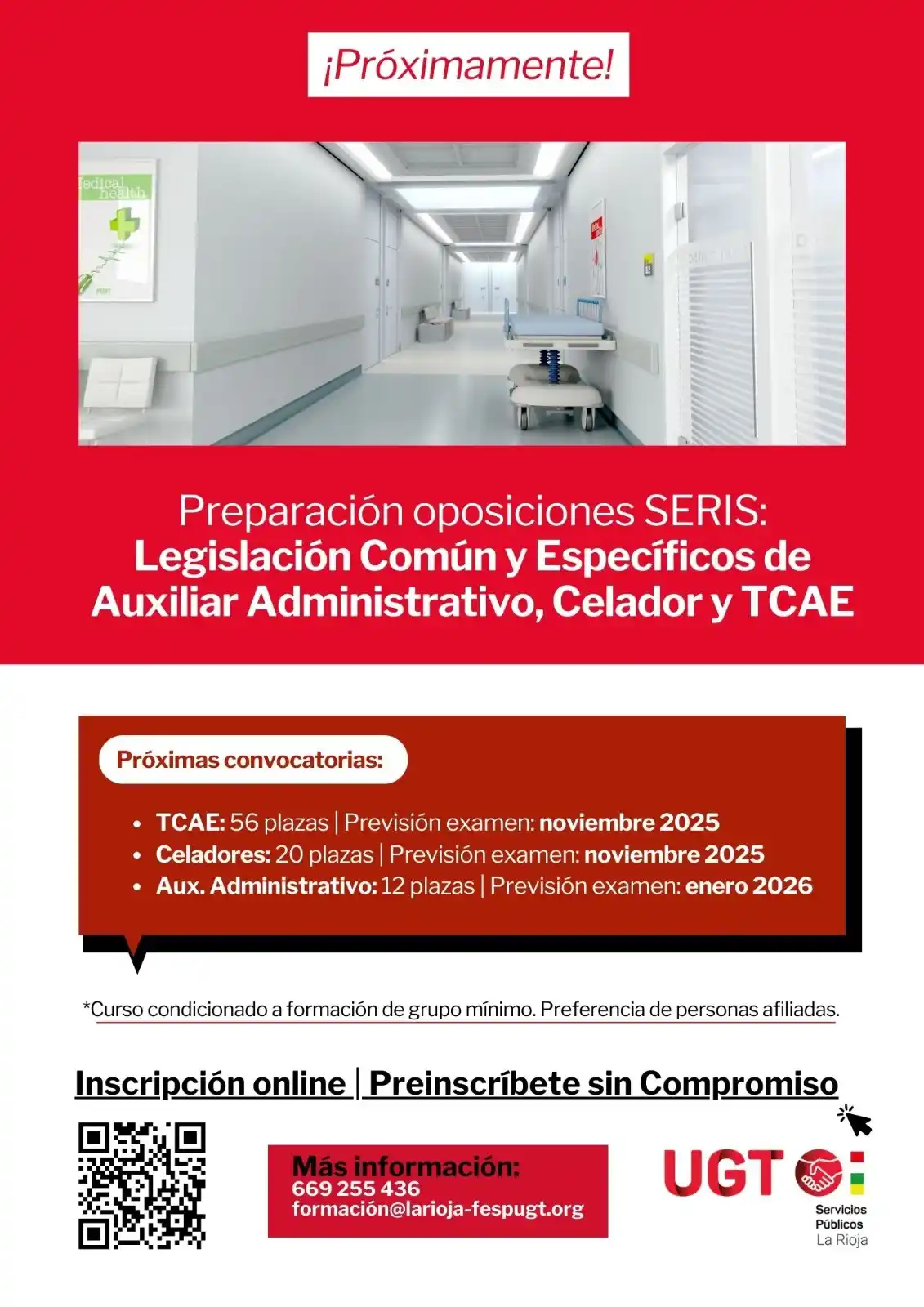 Image from UGT Servicios Públicos La Rioja: 🔴 UGT Servicios Públicos La Rioja quiere ofrecerte la mejor preparaci...